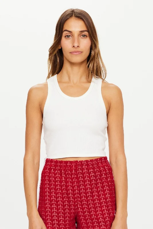 Sophie Crop - White