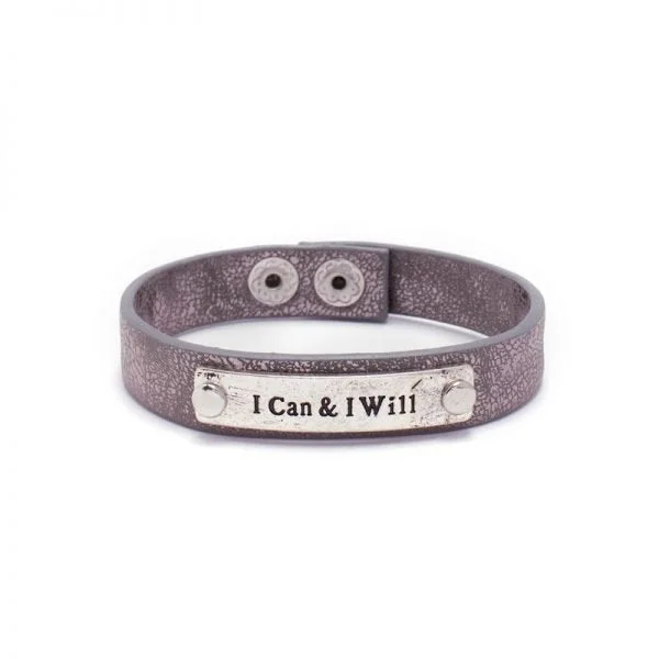 Splendid Iris Metallic I Can & I Will Bracelet B7034