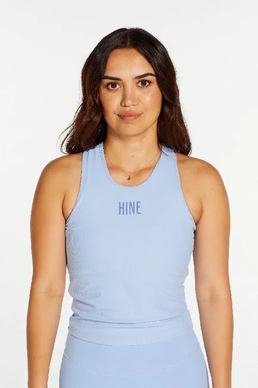 RIB RACERBACK SINGLET SKY BLUE