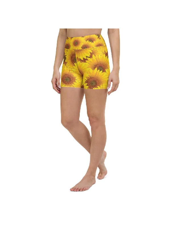 Sunflower Yoga Shorts