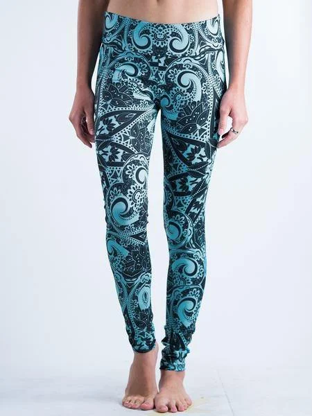 Teal Mandala Leggings