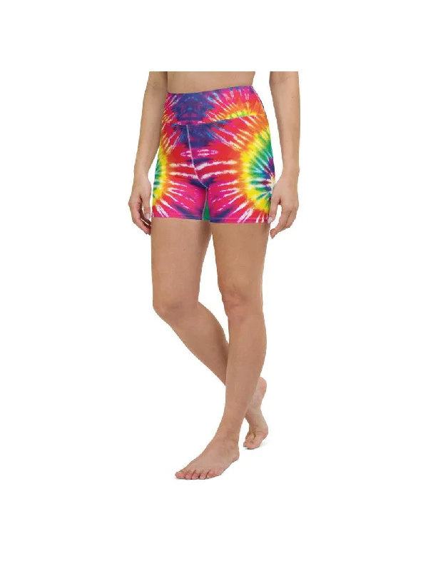 Tie Dye Swirl Yoga Shorts