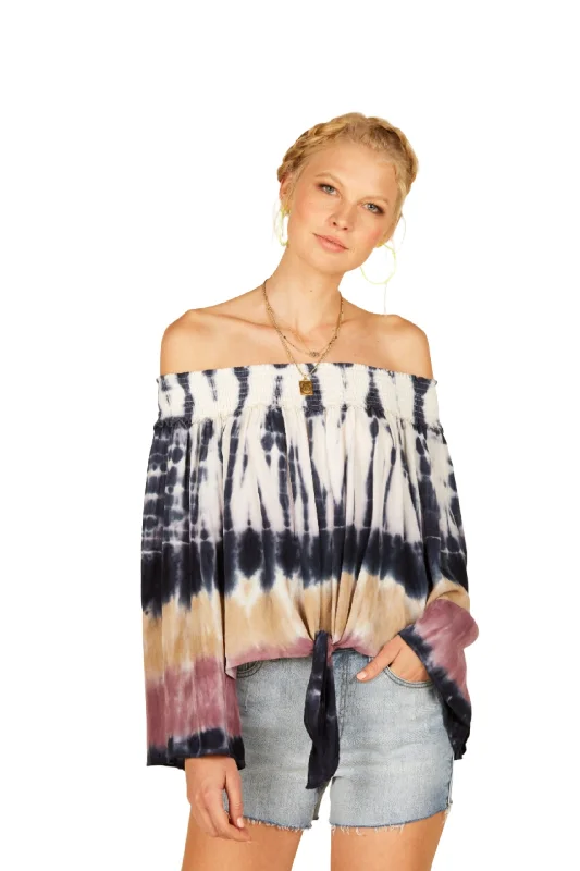 Vintage Havana Chunky Tie Dye Top A8558