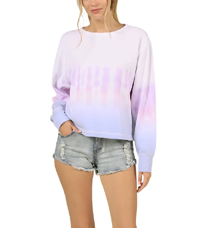 Vintage Havana/Ocean Drive Multi Dip Dye Burnout Crewneck B9110