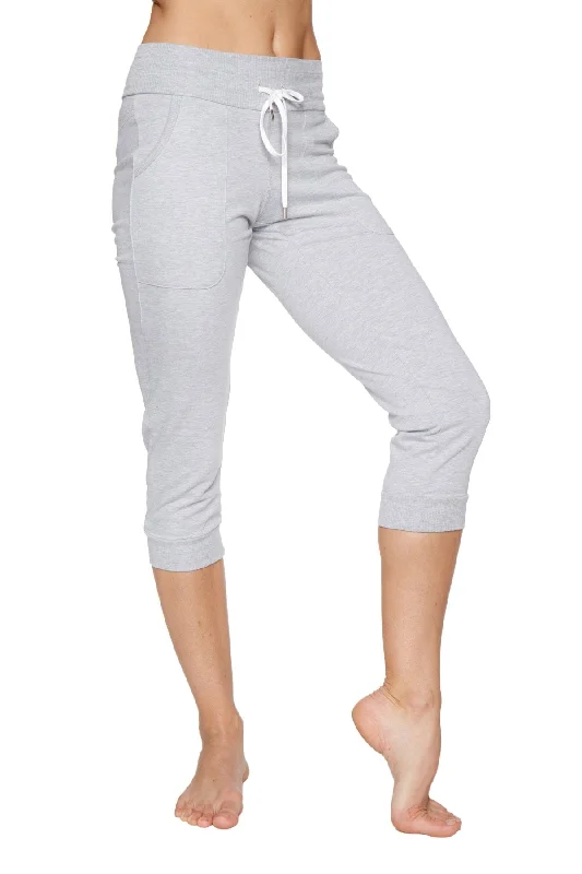 Women's Cuffed Jogger Yoga Pant (Heather GREY)