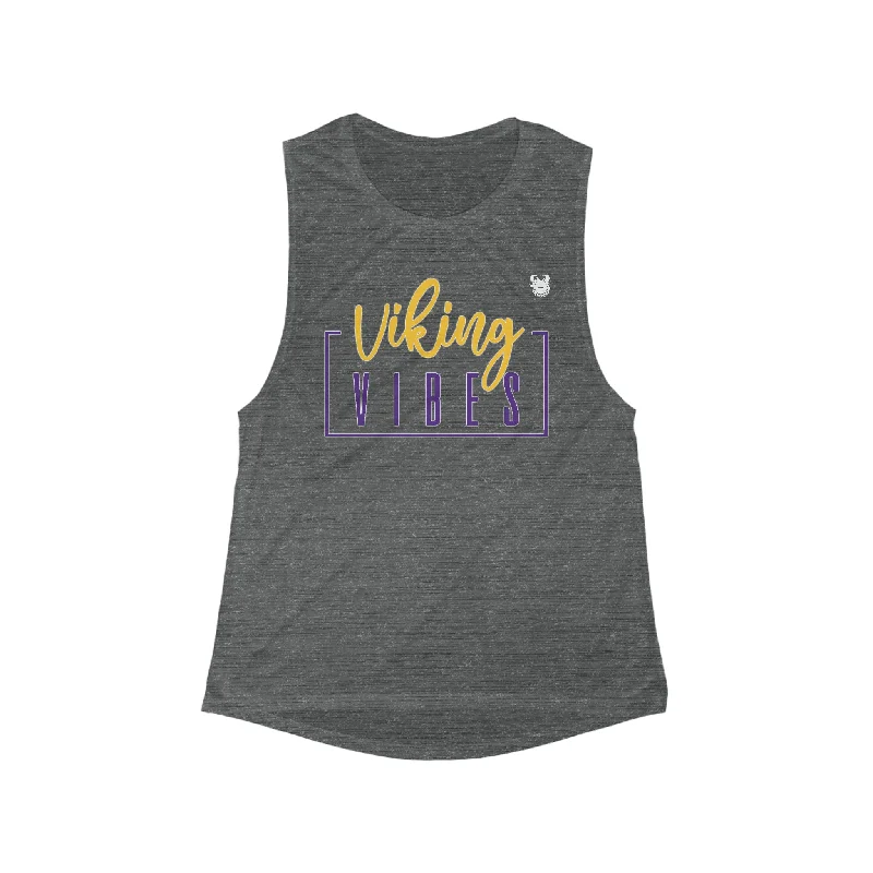 Women's Flowy Scoop Muscle Tank - Vibes