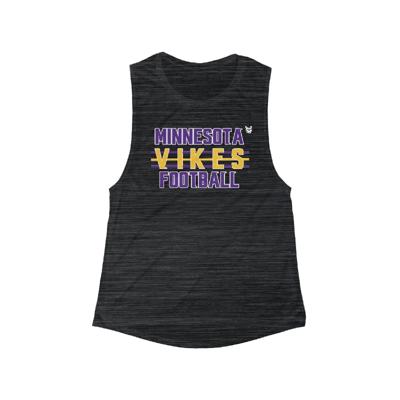 Women's Flowy Scoop Muscle Tank - Vikes Football