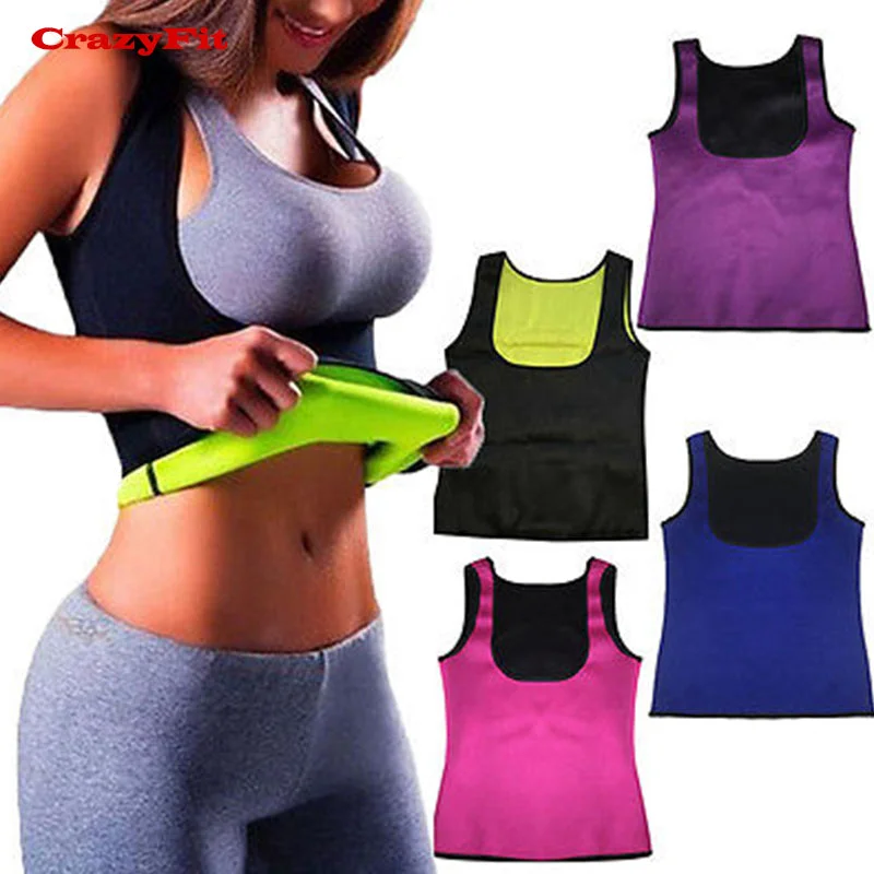 Yoga Top Vest Sport T Shirt Women Hot Shaper Fat Burning