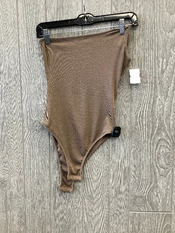 Bodysuit By Clothes Mentor In Brown, Size: S