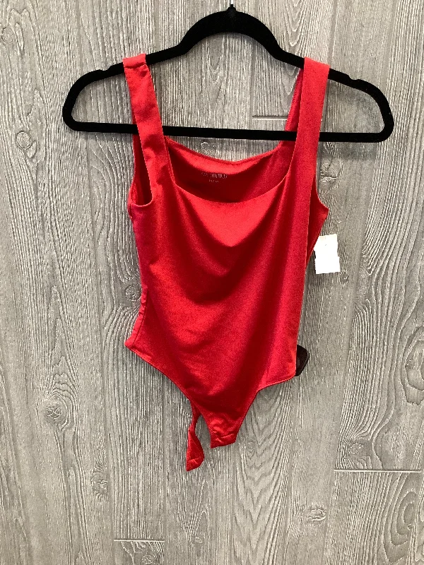 Bodysuit By Clothes Mentor In Red, Size: M