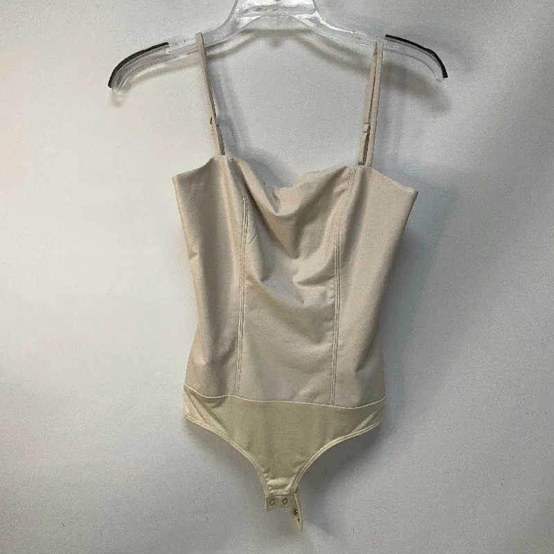 Bodysuit By Express In Beige, Size: Xs