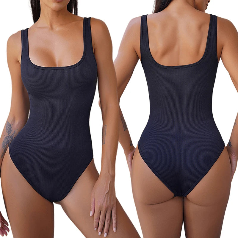 Ribbed Yoga Bodysuit